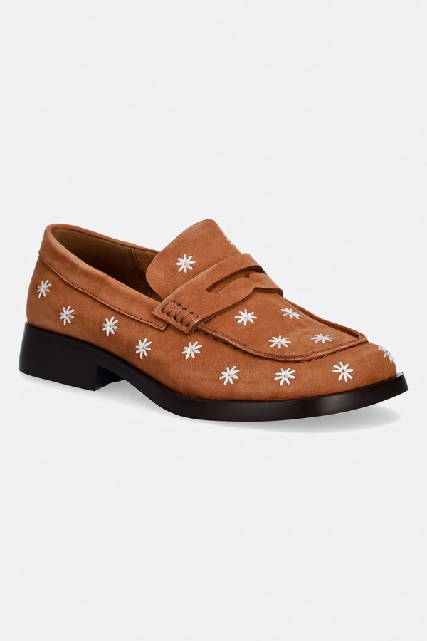 Замшевые мокасины Camper Donna цвет коричневый