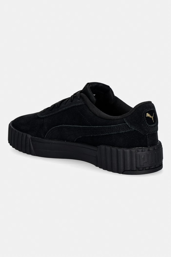 Замшеві кросівки Puma Carina 3.0 колір чорний фото 2
