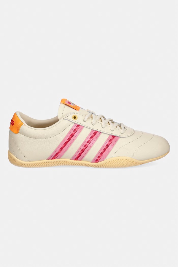 Шкіряні кросівки adidas Grand Court колір бежевий