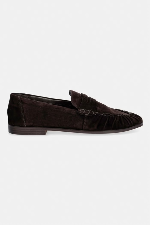 Замшеві мокасини Steve Madden Muse колір коричневий фото 2