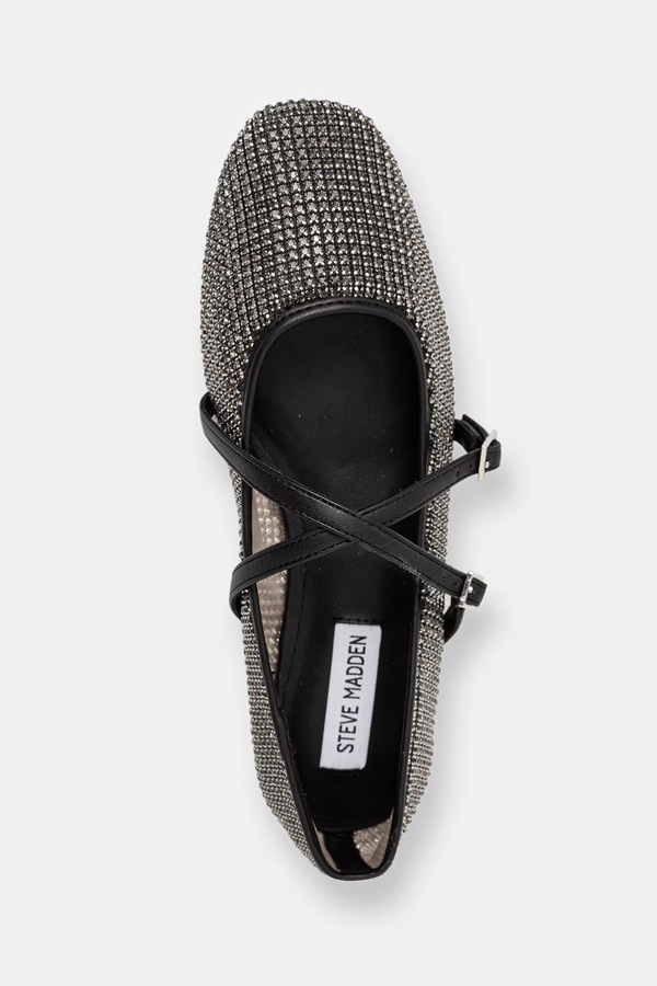 Балетки Steve Madden Watchlist колір чорний фото 4