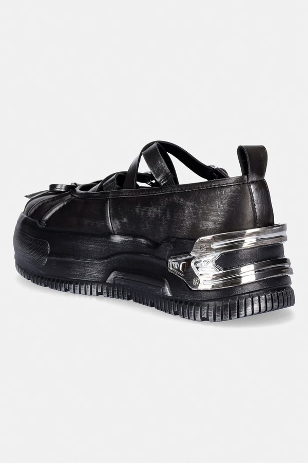 Балетки Koi Footwear Metamorphosis Distressed May Janes колір чорний фото 2
