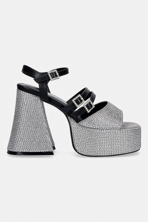 Босоніжки на каблуку Koi Footwear Felicity Crystal Strappy Heels колір срібний