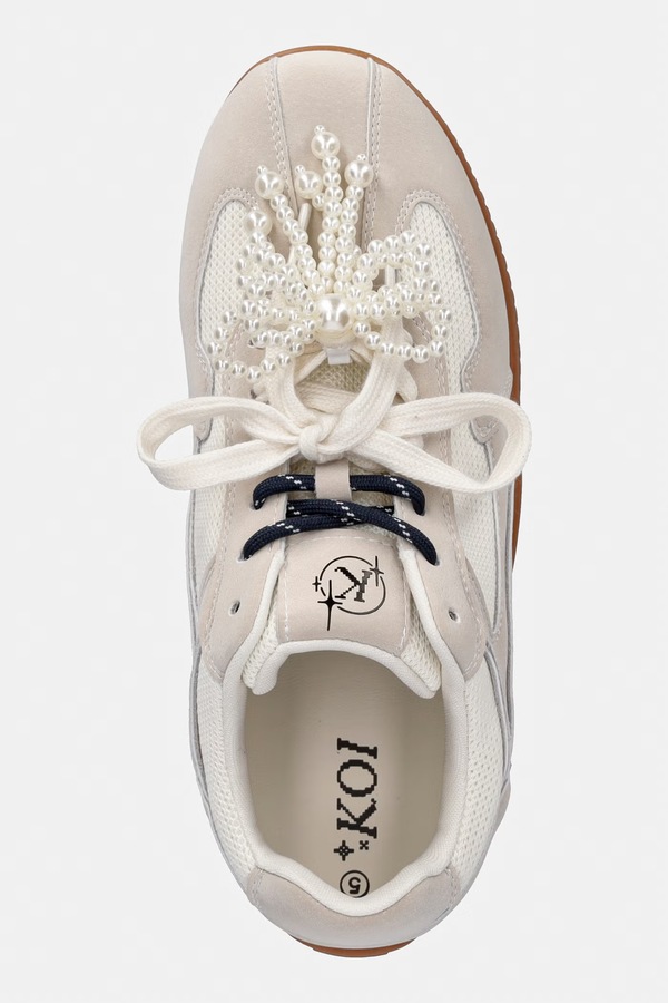 Wanderlust Flat Pearl Trainers кросівки жіночі Koi Footwear колір бежевий фото 4