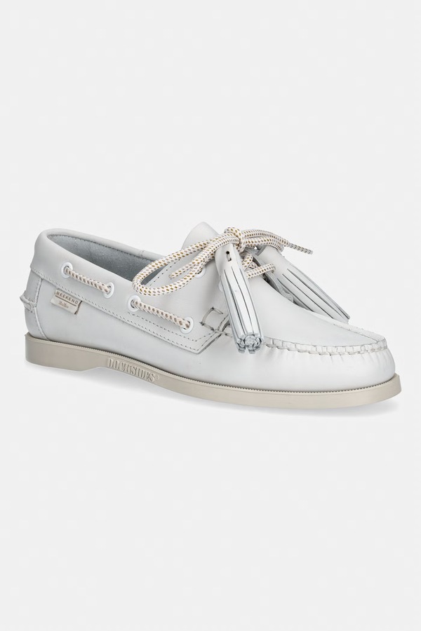 Шкіряні мокасини Weekend Max Mara Wkadockside2 колір білий