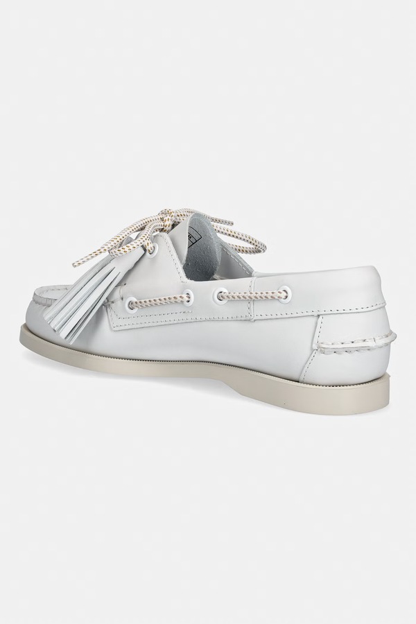 Шкіряні мокасини Weekend Max Mara Wkadockside2 колір білий фото 2