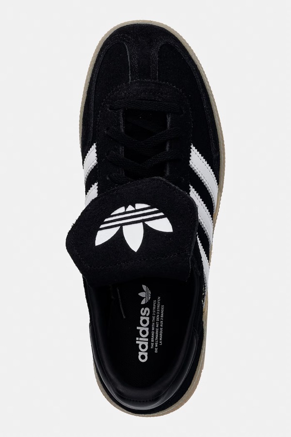 Замшеві кросівки adidas Originals Handball Spezial колір чорний фото 4