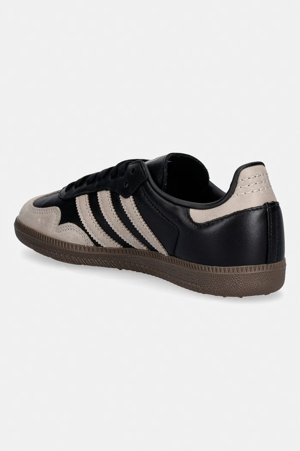 Шкіряні кросівки adidas Originals Samba Og колір чорний фото 2