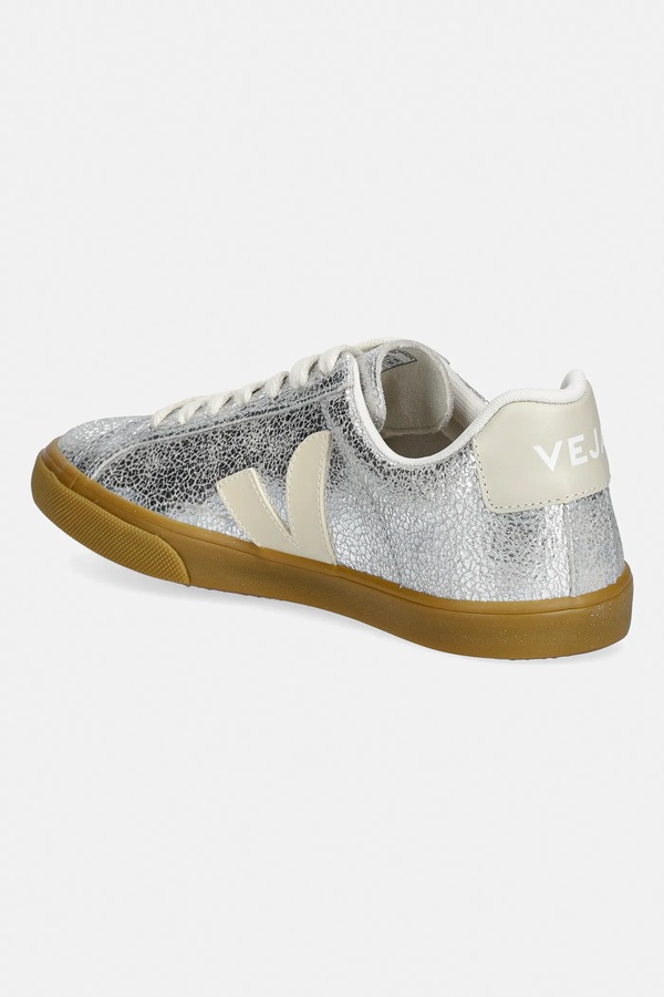 Шкіряні кросівки Veja ESPLAR LOGO SUEDE колір срібний фото 2