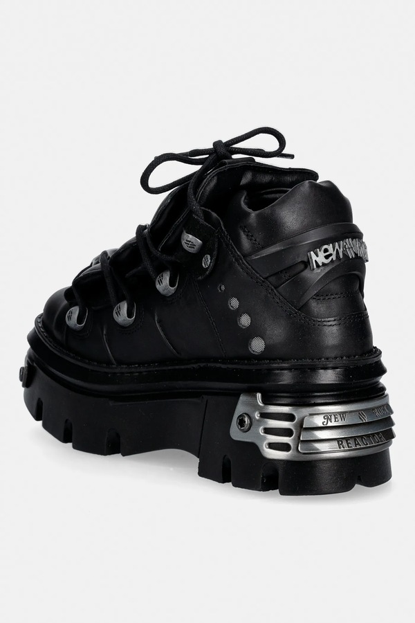 Шкіряні кросівки New Rock CRUST NEGRO, REACTOR NEGRO E14 casco + колір чорний фото 2