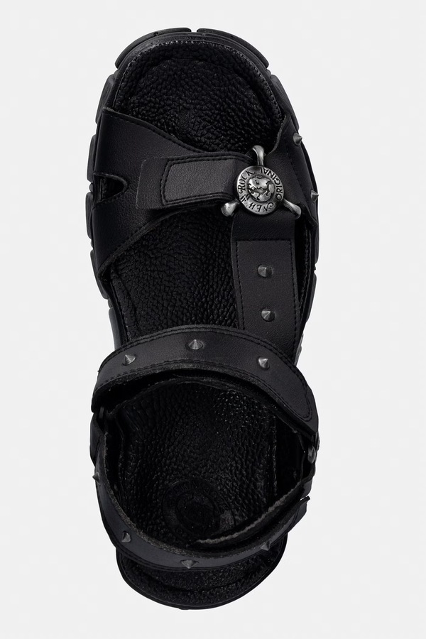 Жіночі босоніжки на платформі New Rock VEGAN NEGRO, TOWER CASCO NEGRO LATERAL колір чорний фото 4