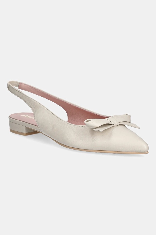 Кожаные балетки Pretty Ballerinas Clementine цвет бежевый
