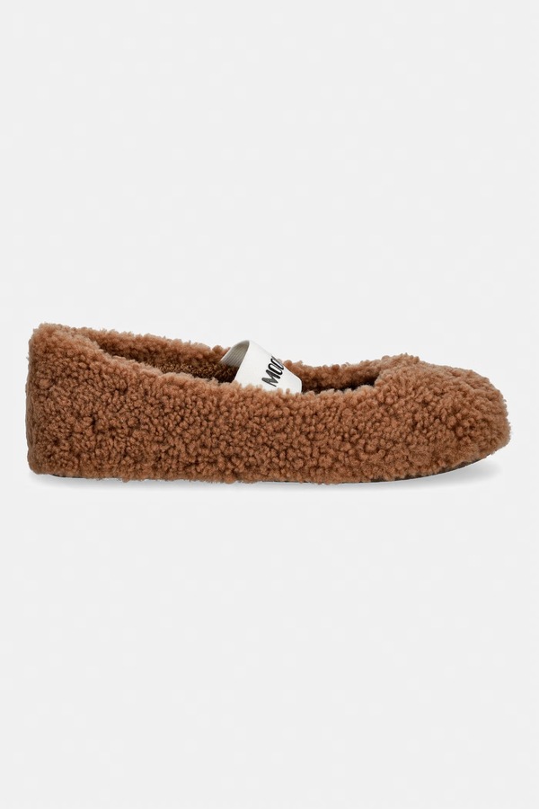 Балетки Moon Boot MB SHEARLING BALLERINA колір коричневий