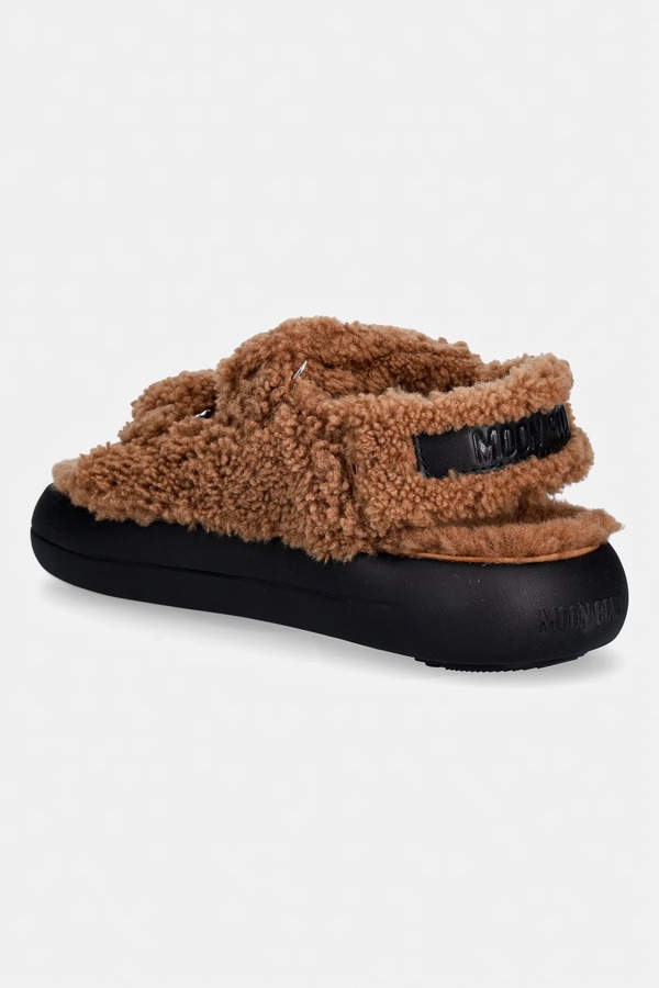 Сандалии Moon Boot MB SHEARLING SANDAL цвет коричневый фото 2
