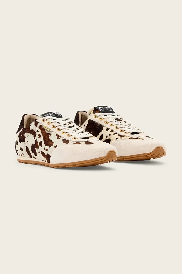 Шкіряні кросівки AllSaints Liam Sneaker колір бежевий