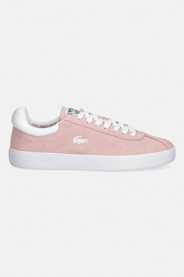 Baseshot Sneakers кроссовки женские замшевые Lacoste цвет розовый