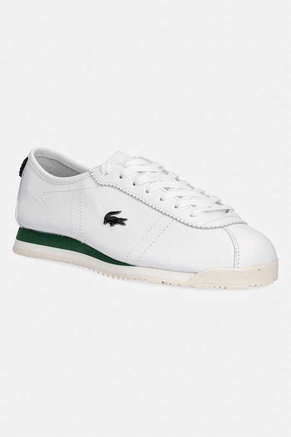 Шкіряні кросівки Lacoste Club-Low Sneakers колір білий