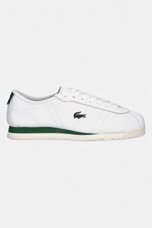 Шкіряні кросівки Lacoste Club-Low Sneakers колір білий