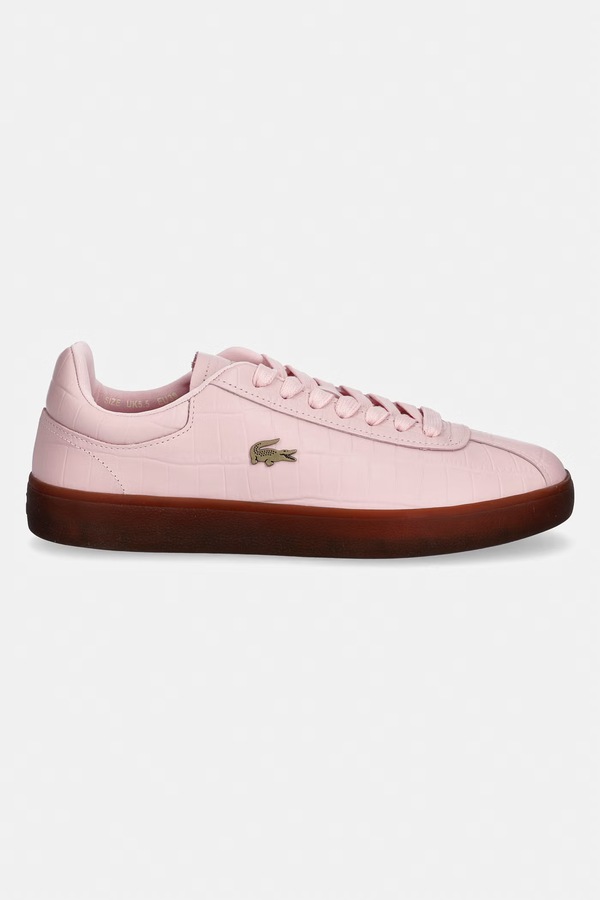 Baseshot Sneakers кросівки жіночі шкіряні Lacoste колір рожевий