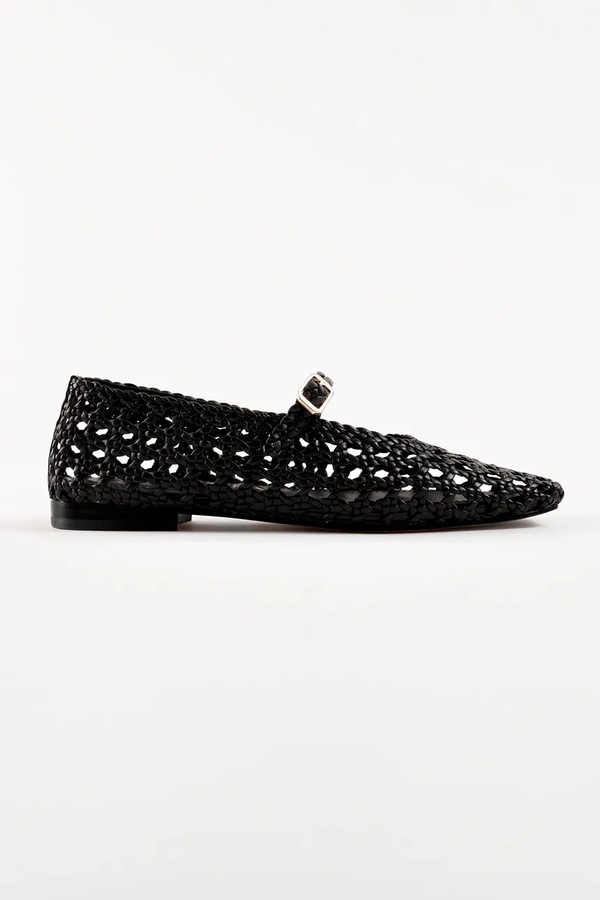 Балетки шкіряні Souliers Martinez PARIS колір чорний