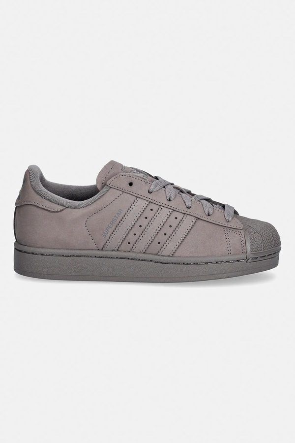 Кросівки з нубуку adidas Originals SUPERSTAR II W колір фіолетовий