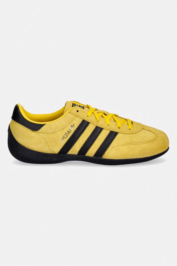 Замшеві кросівки adidas Originals HANDBALL SPEZIAL LO PRO W колір жовтий