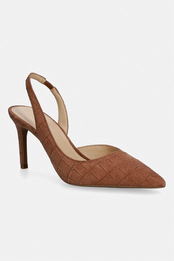 Замшеві туфлі MICHAEL Michael Kors Alina Flex Sling Pump колір коричневий