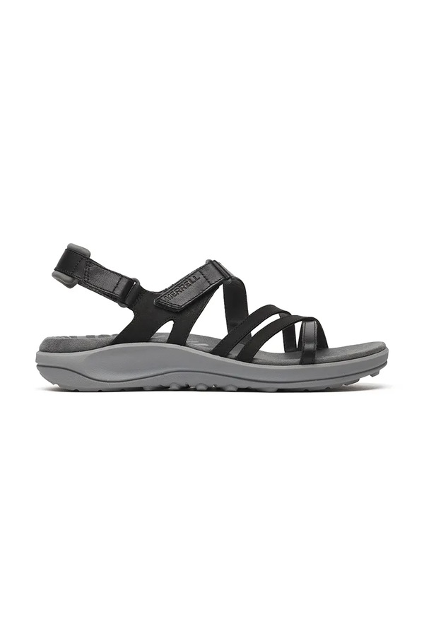 Босоніжки з відкритою п'ятою жіночі шкіряні Merrell HARBOR BACKSTRAP колір чорний