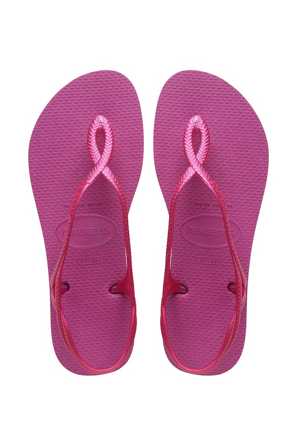 Босоніжки на пласкому підборі жіночі Havaianas LUNA колір рожевий фото 4