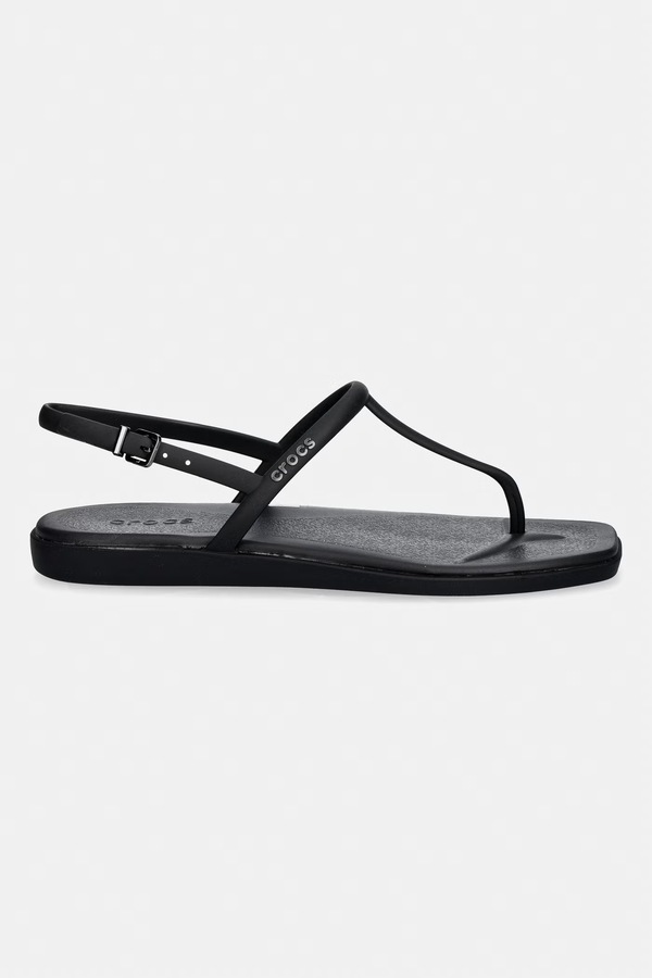 Босоніжки з відкритою п'ятою жіночі Crocs Miami Thong колір чорний фото 2