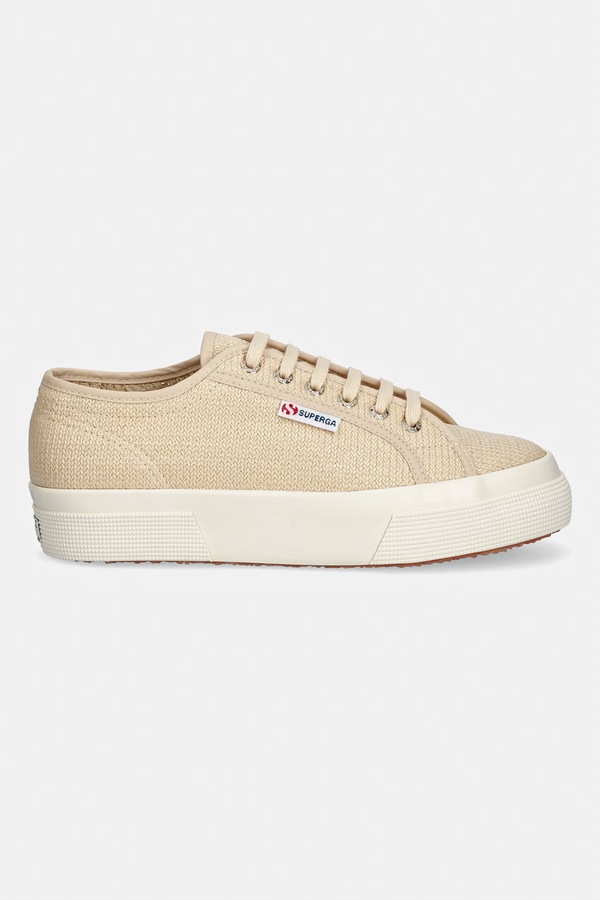 2740 PLATFORM RAFFIA кеды женские Superga цвет коричневый
