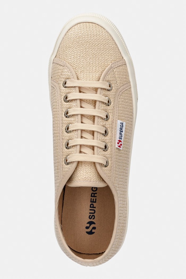 2740 PLATFORM RAFFIA кеди жіночі Superga колір коричневий фото 4
