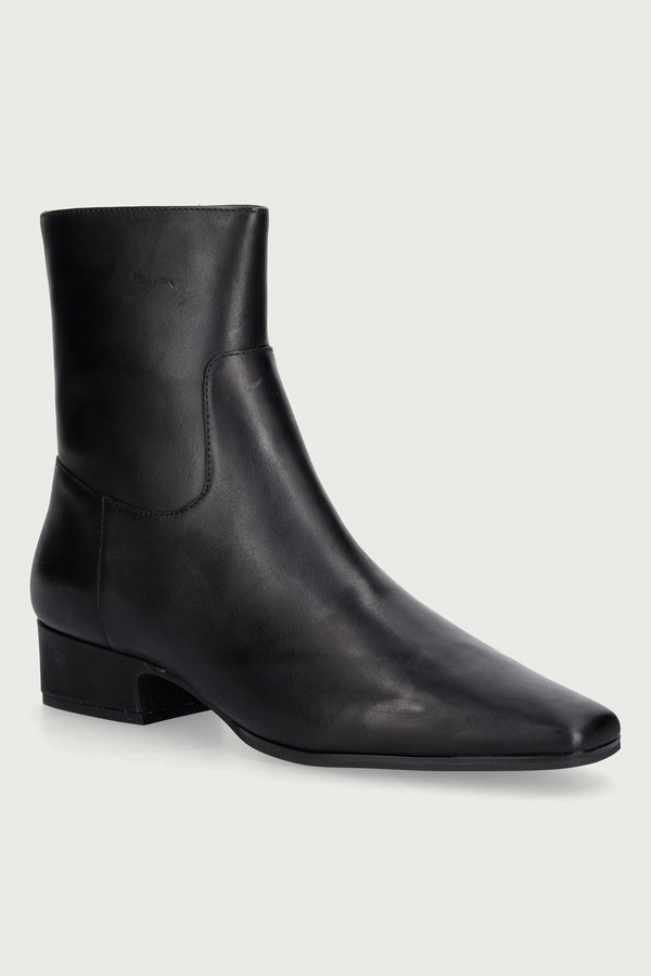 Ботильйони жіночі шкіряні Nokwol Dusty Black Leather колір чорний