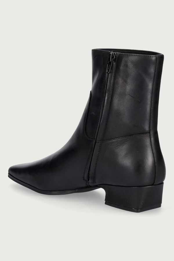 Ботильйони жіночі шкіряні Nokwol Dusty Black Leather колір чорний фото 3