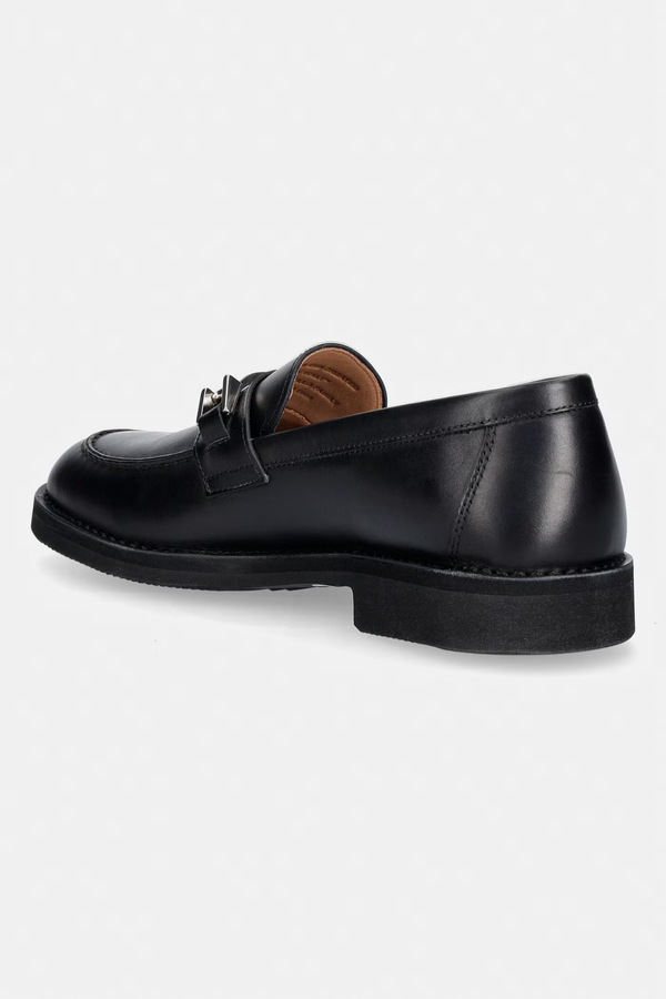Мокасини жіночі шкіряні Fracap Black full-grain leather колір чорний фото 2