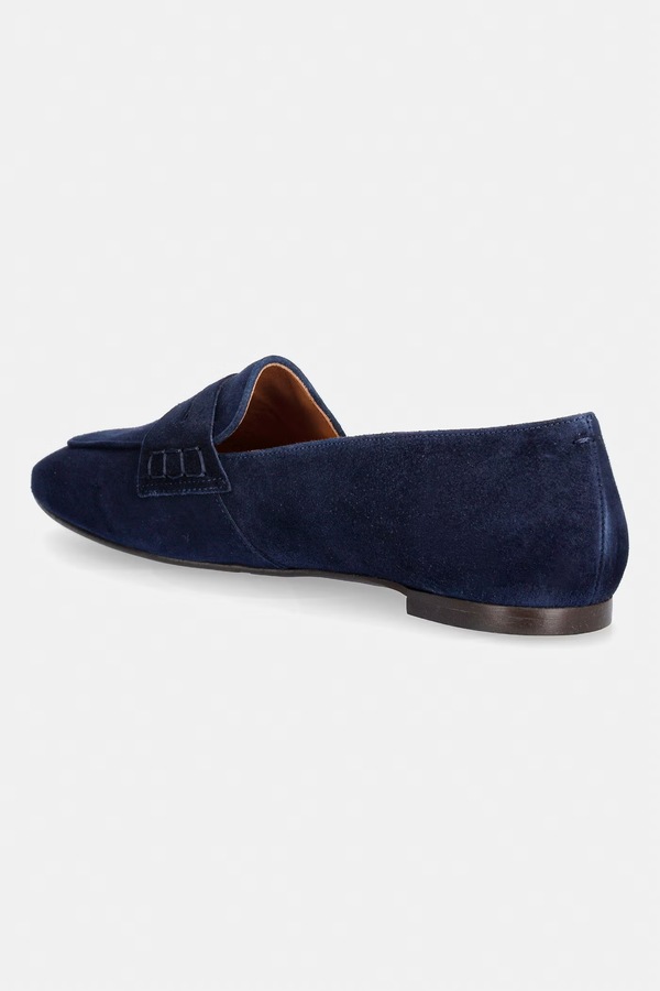 Мокасини жіночі замшеві Billi Bi Blue suede колір темно-синій фото 2