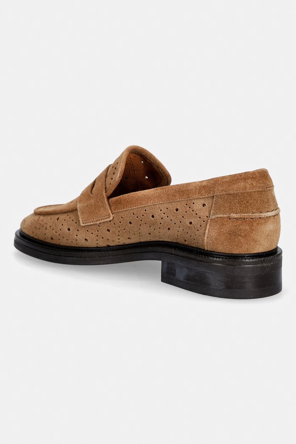 Мокасини жіночі замшеві Billi Bi Cuoio babysilk suede колір бежевий фото 2