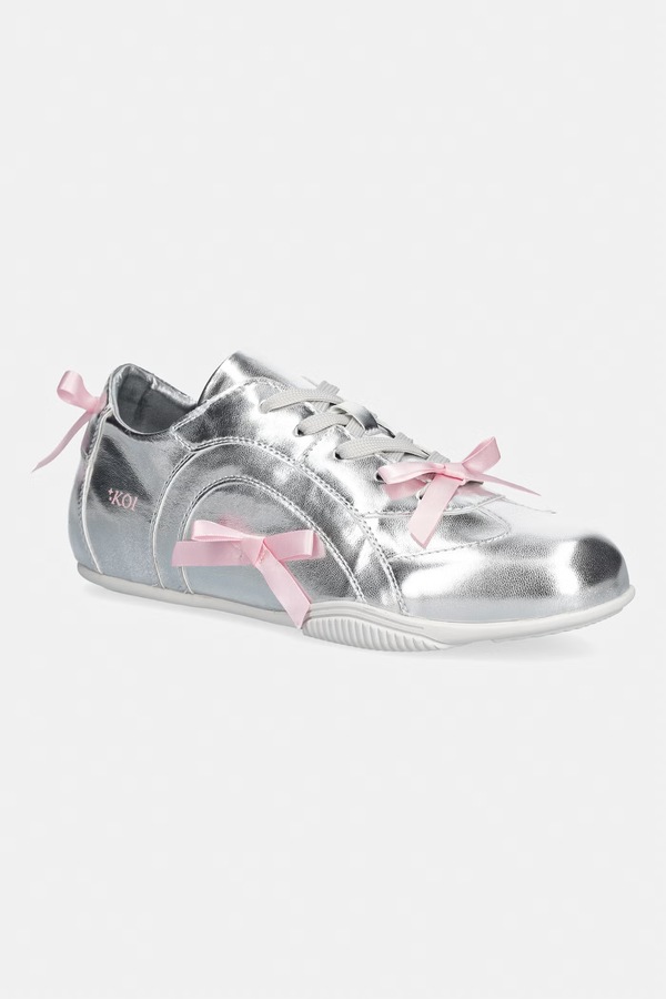Bambalina Cat Lace up Bow Pumps кроссовки женские Koi Footwear цвет серебряный