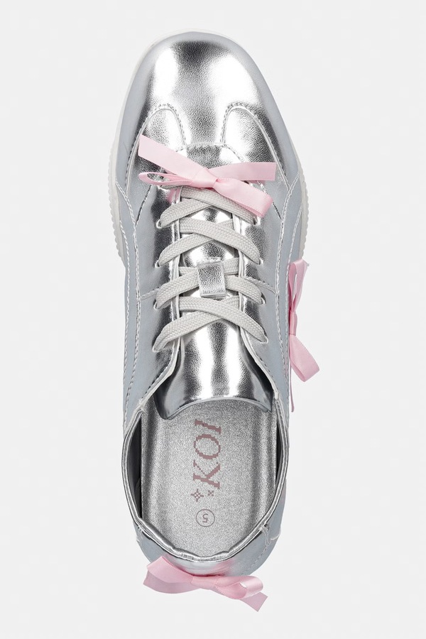Bambalina Cat Lace up Bow Pumps кросівки жіночі Koi Footwear колір срібний фото 4