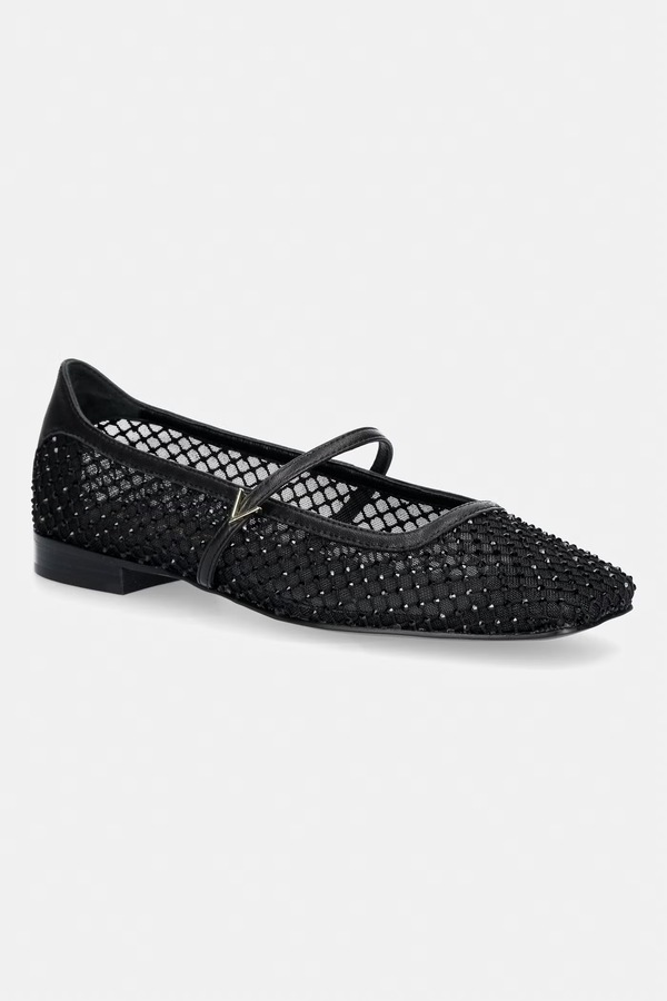 Балетки Valentino CRYSTAL колір чорний