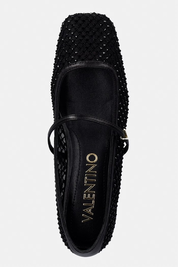 Балетки Valentino CRYSTAL колір чорний фото 4