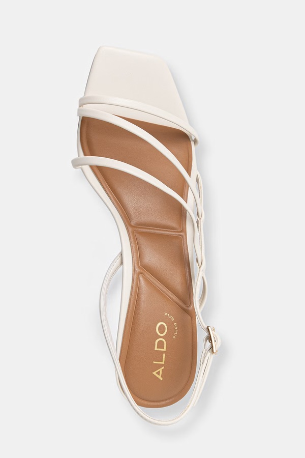 Босоніжки шкіряні Aldo 14334652 колір бежевий фото 4