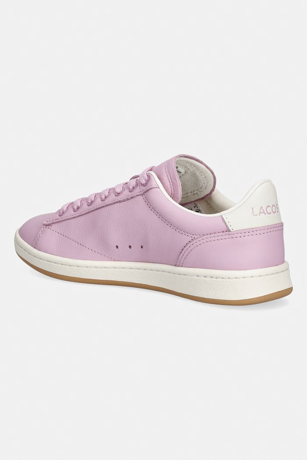 Carnaby Set Leather Sneakers кросівки жіночі шкіряні Lacoste колір рожевий фото 2