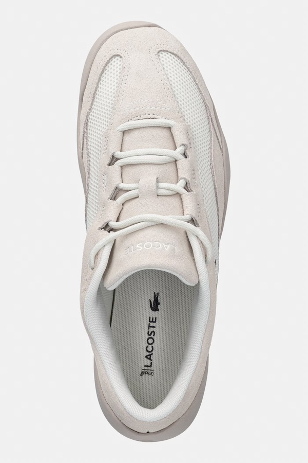 Net Low Sneakers кросівки жіночі Lacoste колір бежевий фото 4