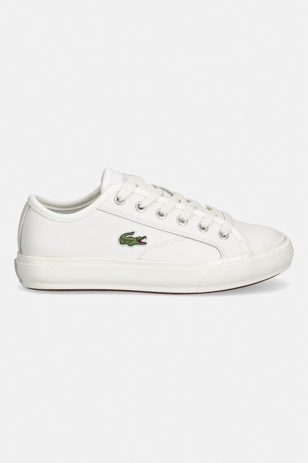 BACKCOURT кросівки жіночі шкіряні Lacoste колір бежевий