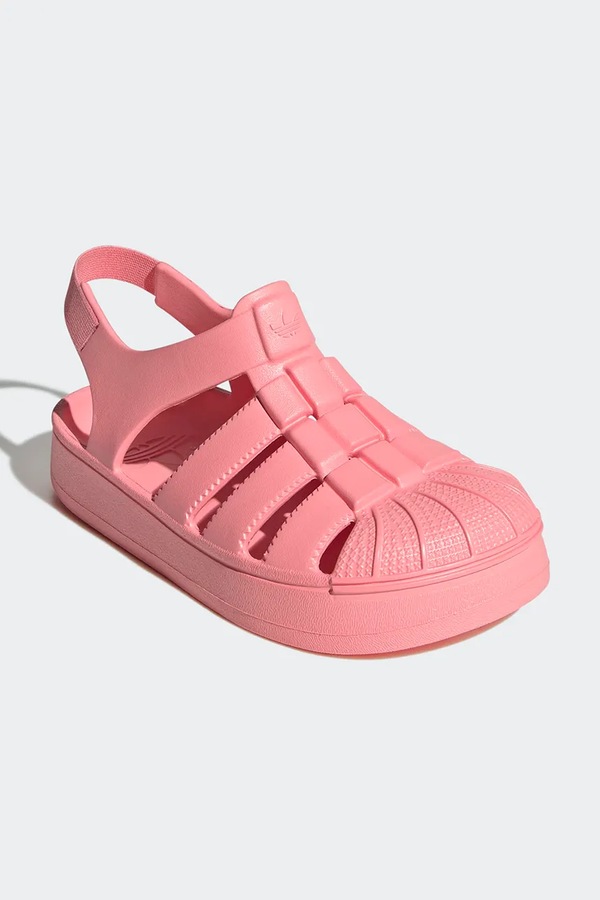 Детские сандалии adidas Originals SUPERSTAR SANDAL цвет оранжевый