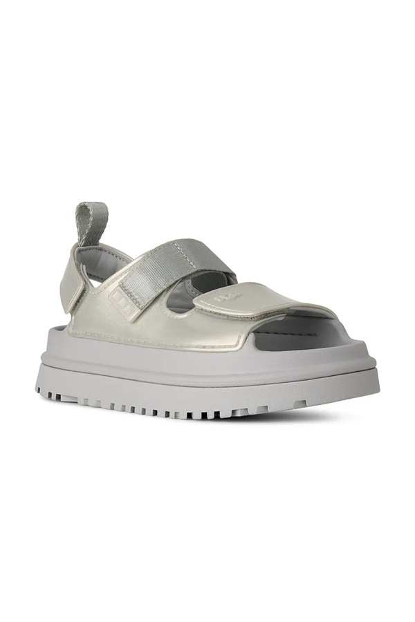 Босоніжки дитячі UGG GOLDENGLOW GLOSSY SPARKLES колір срібний