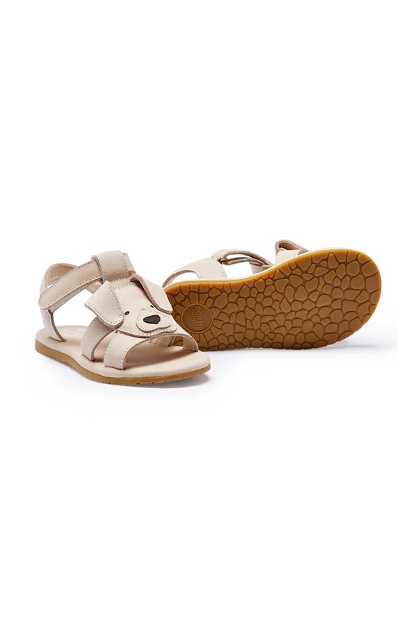 Детские кожаные сандалии Donsje Mhalo Sandals Golden Retriever цвет бежевый