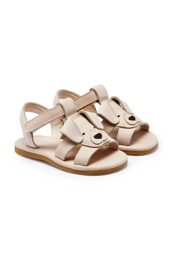 Детские кожаные сандалии Donsje Mhalo Sandals Golden Retriever цвет бежевый фото 2