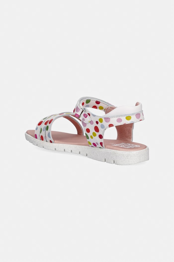 Босоніжки дитячі шкіряні Agatha Ruiz de la Prada колір білий фото 2